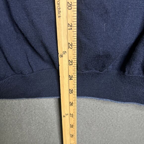 Tommy Bahama Men's Extra Fine Merino Wool 1/4 Zip Pullover Sweater Large L Prep - Picture 7 of 8